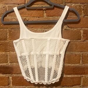 Dion Lee corset top white size small